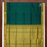 Silk Cotton Sarees Korvai – Peacock Green SAS0034039 - Image 5