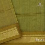 Silk Cotton Sarees Korvai – Peacock Green SAS0034039 - Image 4