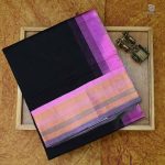 Silk Cotton Sarees Korvai – Black SAS0034042 - Image 6