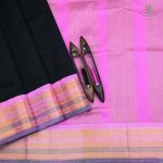 Silk Cotton Sarees Korvai – Black SAS0034042