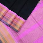 Silk Cotton Sarees Korvai – Black SAS0034042 - Image 3