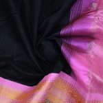Silk Cotton Sarees Korvai – Black SAS0034042 - Image 2