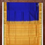 Silk Cotton Sarees Korvai – Navy Blue SAS0034043 - Image 6