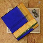 Silk Cotton Sarees Korvai – Navy Blue SAS0034043 - Image 7