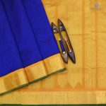 Silk Cotton Sarees Korvai – Navy Blue SAS0034043