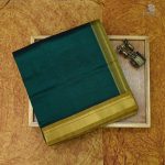 Silk Cotton Sarees Simple – Dark Green SAS0034047 - Image 6