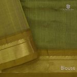 Silk Cotton Sarees Simple – Dark Green SAS0034047 - Image 4
