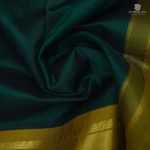 Silk Cotton Sarees Simple – Dark Green SAS0034047 - Image 2