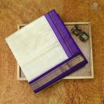 Silk Cotton Sarees Simple – Off White SAS0034048 - Image 6