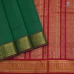 Semi Silk Cotton Sarees Vairaoosi – Dark Green SAS0034055