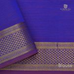 Semi Silk Cotton Sarees –Navy blue  SASPC0034063 - Image 3