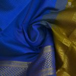 Semi Silk Cotton Sarees Vairaoosi  – Navy Blue  SAS0034066 - Image 2