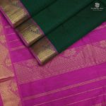 Silk Cotton Sarees – Dark Green SAS0034076 - Image 3
