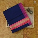 Silk Cotton Sarees Simple – Dark Violet SAS0034054 - Image 6