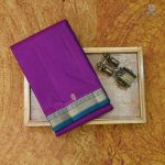 Pure Soft Silk Saree - Magenta Purple SASPS0034085 - Image 6