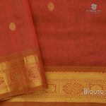 Silk Cotton Sarees Butta – Dark Red SAS0034188 - Image 4