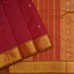 Silk Cotton Sarees Butta – Dark Red SAS0034188