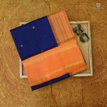 Silk Cotton Sarees Butta – Navy Blue SAS0034190 - Image 6