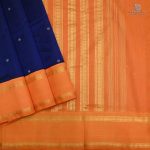 Silk Cotton Sarees Butta – Navy Blue SAS0034190