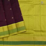 Silk Cotton Sarees Butta – Chocolate Brown SAS0034198