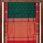 Silk Cotton Sarees Butta – Peacock Green SAS0034200 - Image 5