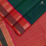 Silk Cotton Sarees Butta – Peacock Green SAS0034200 - Image 3