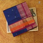 Silk Cotton Sarees Butta – Navy Blue SAS0034201 - Image 6