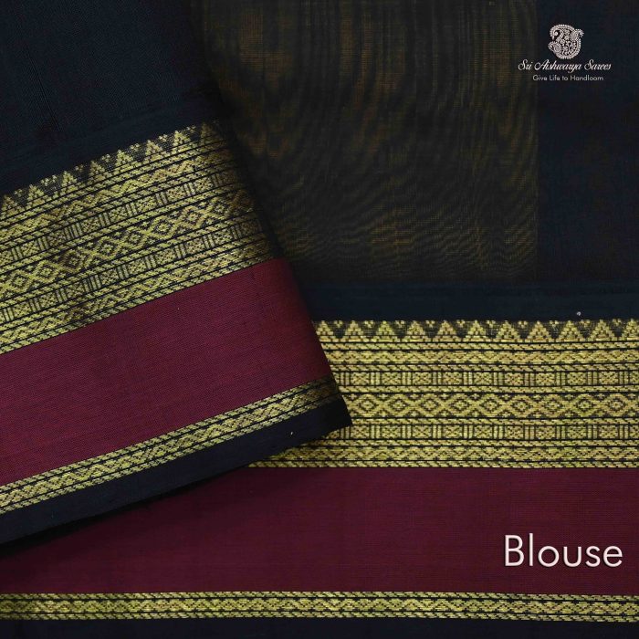 Silk Cotton Sarees Butta – Bright Yellow SAS0034204 - Image 4