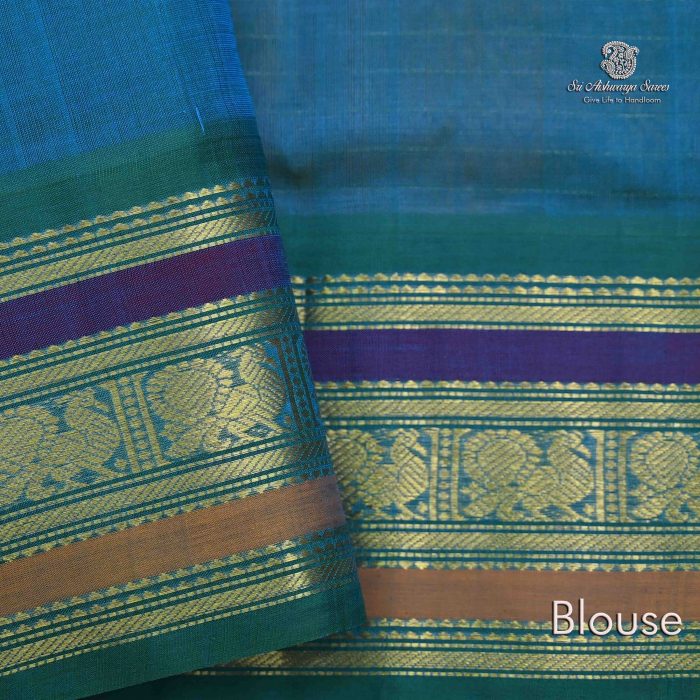 Silk Cotton Sarees  – Bright Yellow SAS0034208 - Image 4