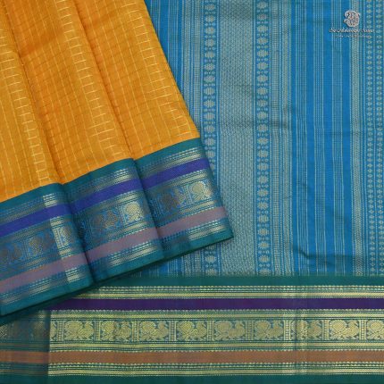 Silk Cotton Sarees  – Bright Yellow SAS0034208