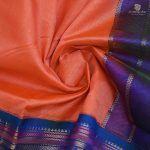 Silk Cotton Sarees Vairaoosi  – Bright Orange  SAS0034215 - Image 2