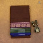 Chettinad Cotton Saree Dark Brown SASC0034233