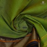 Kanchi Cotton Saree Parrot Green SASC0034236 - Image 2