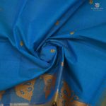 Kanchi Cotton Saree Cerulean Blue SASC0034239 - Image 2