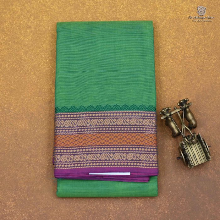 Chettinad Cotton Saree Soft Green SASC0034245 - Image 1