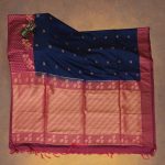 Fancy Soft Silk Saree- Navy Blue SASFS0034251