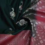 Fancy Soft Silk Saree- Dark Green SASFS0034255 - Image 2