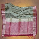 Fancy Soft Silk Saree- Silver Gray SASFS0034256