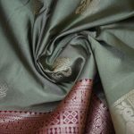 Fancy Soft Silk Saree- Silver Gray SASFS0034256 - Image 2