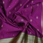 Fancy Soft Silk Saree- Boysenberry SASFS0034266 - Image 2