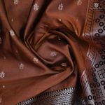 Fancy Soft Silk Saree- Burnt Sienna SASFS0034273 - Image 2
