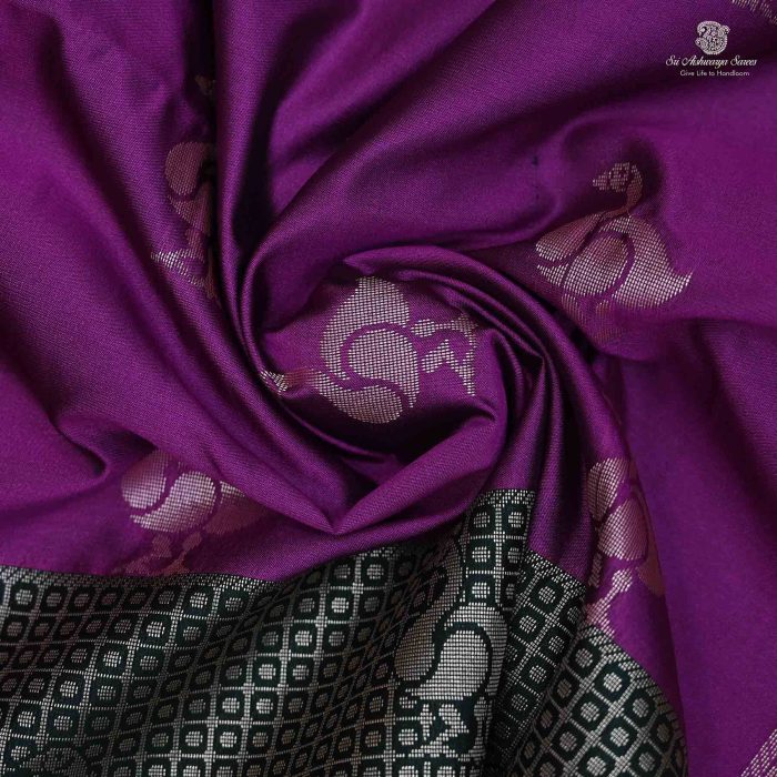 Fancy Soft Silk Saree- Magenta Pink SASFS0034280 - Image 2