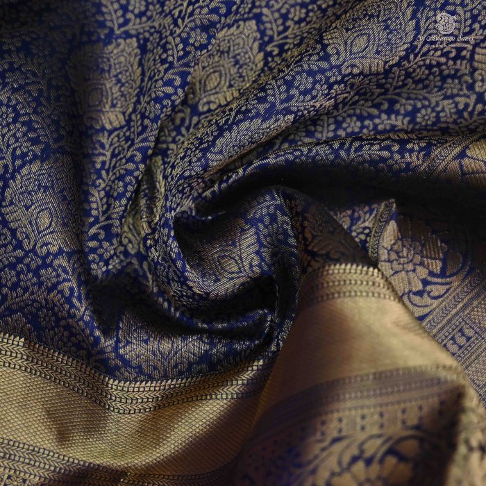 Pure Silk Sarees Navy Blue SASPS34285 - Image 2