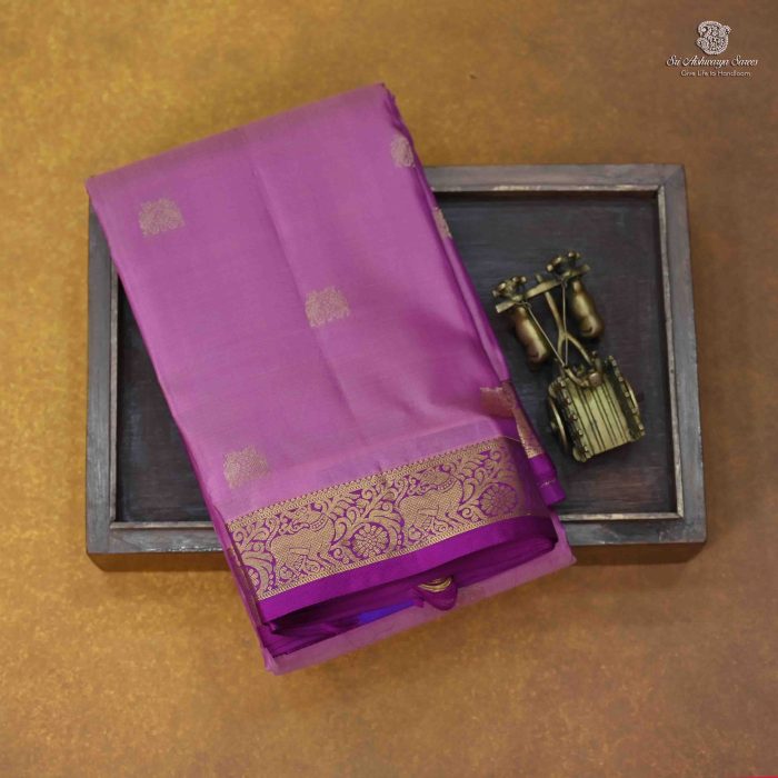 Pure Silk Sarees - Onion Pink SASPS0034292 - Image 1