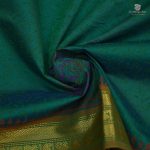 Semi Silk Cotton Printed Sarees –Peacock Green SASPC34302 - Image 2