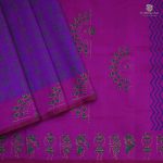 Semi Silk Cotton Printed Sarees –Dark Violet SASPC34311