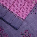 Silk Cotton Saree Printed –  Light Pink SASSC34316 - Image 3