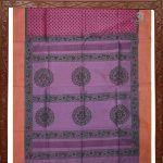 Silk Cotton Saree Printed –  Onion Pink SASSC34318 - Image 5