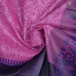 Silk Cotton Saree Printed –  Lotus Pink SASSC34319 - Image 2
