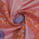 Silk Cotton Saree Printed –  Light Pink SASSC34323 - Image 2
